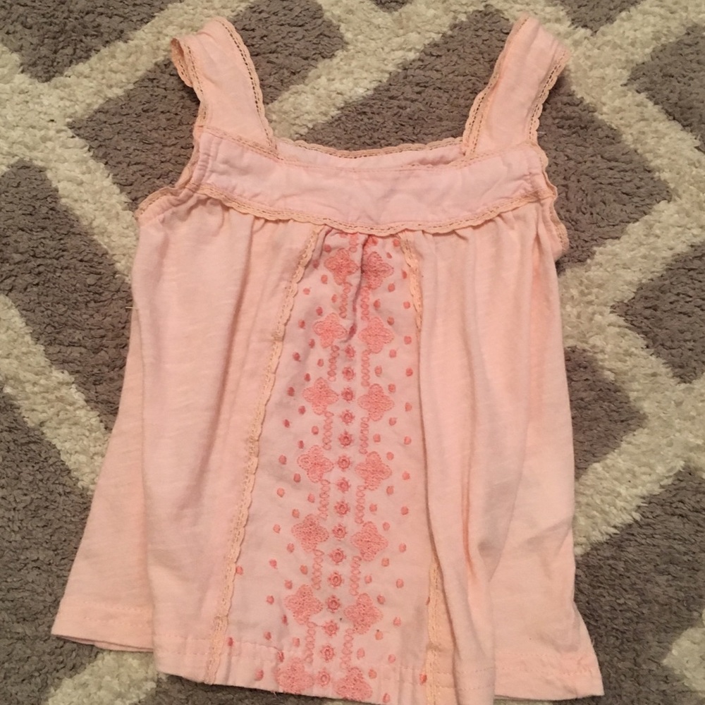 Pink embroidered Cotton top